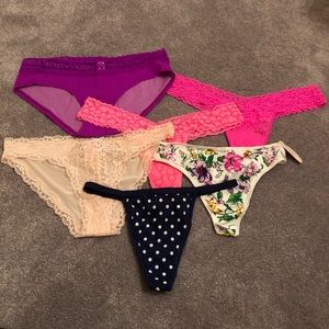 6 pc NWT VICTORIA SECRET PANTIES
